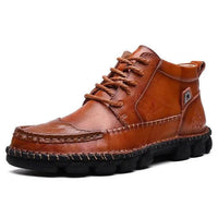 Mandotos Gentleman's Leather Loafers featuring classic design, smooth leather finish, and slip-on style for sophisticated comfort.
