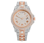Mandotos Gentlemen's Gold Luxe Watch with a sleek gold band and elegant round dial, showcasing luxury and style.
