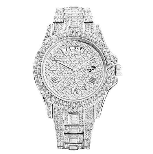 Mandotos Gentlemen's Gold Luxe Watch with a sleek gold band and elegant round face, showcasing sophisticated men's wristwear.