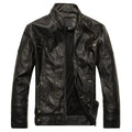 Mandotos gentlemen’s leather outerwear jacket in classic design, featuring smooth leather and tailored fit.