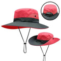 Girls' Ponytail UV Shield Sun Hat by MANDOTOS with wide brim and adjustable strap, designed to protect from sun while keeping hair secure.