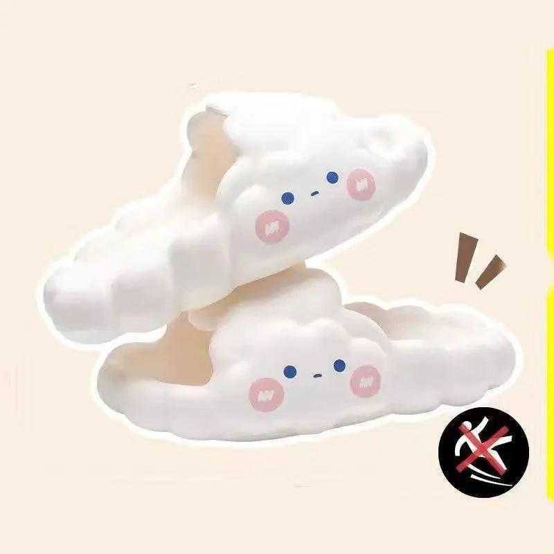 Mandotos home bathroom slippers with soft cloud-like design and non-slip soles for safe, comfortable indoor use.