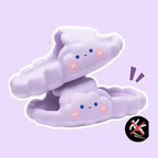 Mandotos home bathroom slippers with cloud design, slip-resistant sole, ideal for safe, comfortable bathing and indoor use.