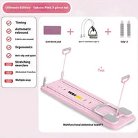 Mandotos household abdominal wheel fitness board for core strengthening, featuring anti-slip handles and sturdy construction.