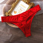 Mandotos Ice Silk women's low waist seamless panties, quick-drying, breathable, skin-friendly lingerie underwear.