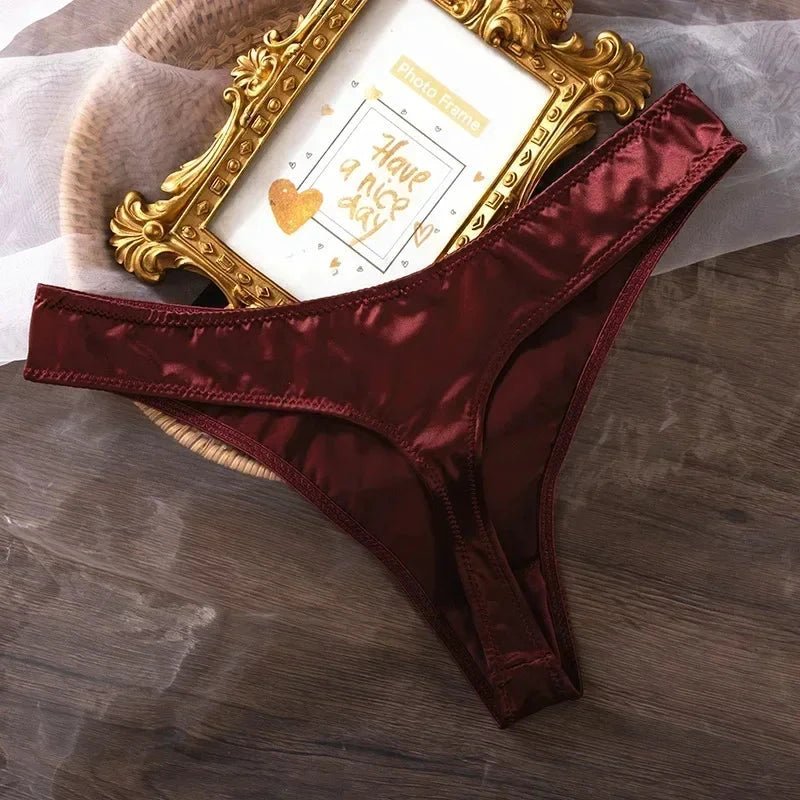 MANDOTOS Ice Silk women's low waist seamless panties, quick-drying, breathable, skin-friendly lingerie underwear.