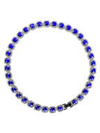 Mandotos Illumina tennis chain with clustered stones and radiant embellishments, showcasing elegant jewelry design.