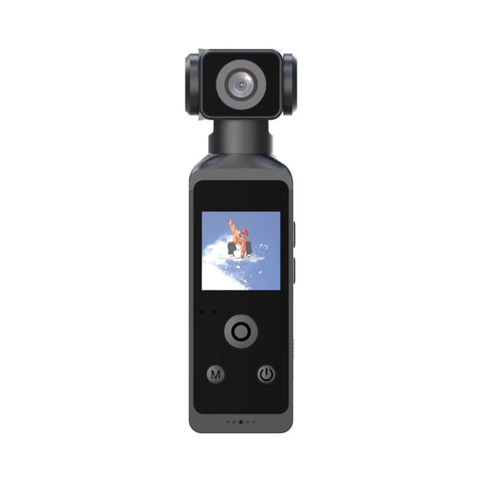 Mandotos International 4K Vlog Camera with 270-degree rotatable lens and waterproof case, ideal for outdoor video recording.