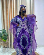 African Dashiki Ankara maxi long dress for women, traditional clothing by MANDOTOS INTERNATIONAL with vibrant patterns
