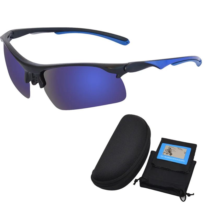 Mandotos International Anlorr polarized sport sunglasses for men, designed for biking and cycling, with sleek frame and tinted lenses.