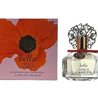 Bella Essence by Vince Camuto women's perfume bottle, featuring elegant packaging and floral fragrance details.