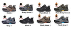Mandotos waterproof leather men’s winter snow boots with rugged sole, ideal for outdoor hiking and work in size 39-47.