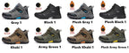 Mandotos International men's winter snow boots with waterproof leather, outdoor hiking design, super warm, size 39-47.