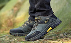 Mandotos International men's waterproof leather winter snow boots, outdoor hiking and work shoes, size 39-47, super warm and durable.