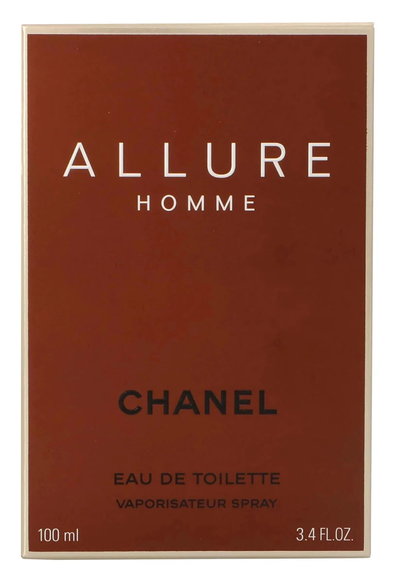 Mandotos International Chanel Allure Men 3.4 oz EDT mist bottle with sleek design and elegant branding.
