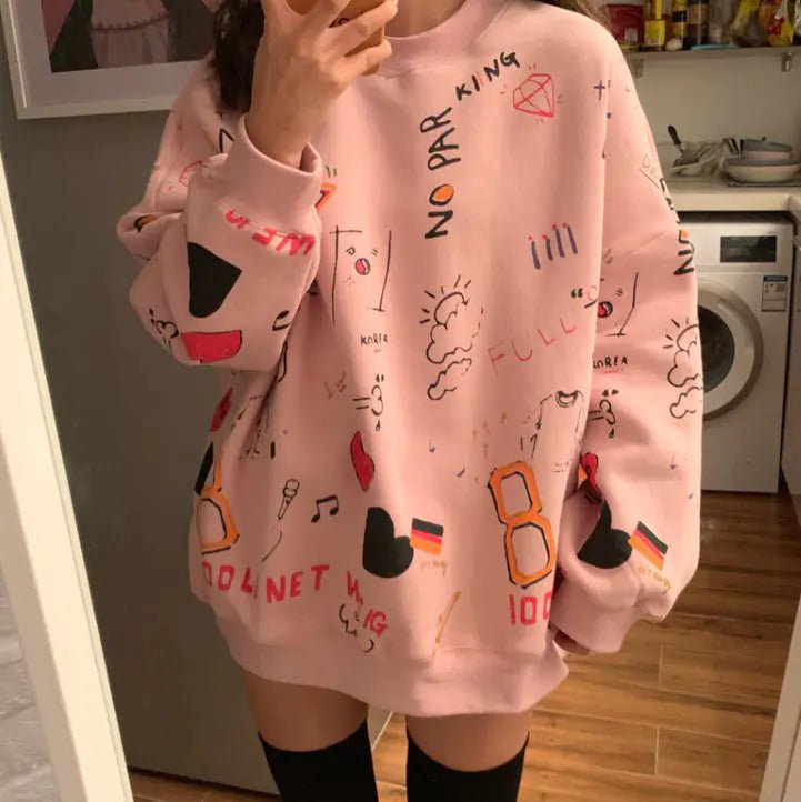 Mandotos INTERNATIONAL chic loose women's thick long sleeve sweatshirt dress, casual and comfortable for everyday wear