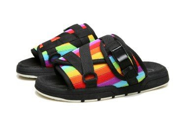 Chic unisex beach slides by MANDOTOS INTERNATIONAL with stylish design and comfortable slip-on style for casual wear