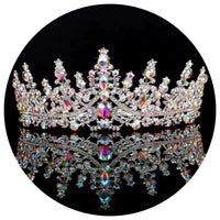 Mandotos International Crystal Elegance Wedding Tiara with sparkling crystals and intricate design for bridal accessories