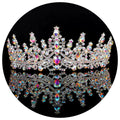 Mandotos International Crystal Elegance Wedding Tiara with sparkling crystals and intricate design for bridal accessories