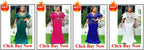 Elegant African V-neck maxi dress by MANDOTOS INTERNATIONAL featuring stylish design, perfect for wedding parties.