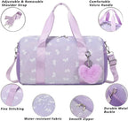 Fashionable MANDOTOS INTERNATIONAL backpack with bowknot pattern, foldable design, 20-35L capacity for daily use and travel.