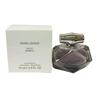 Mandotos International Gucci Bamboo Eau De Parfum 2.5oz tester bottle with elegant packaging and cap.