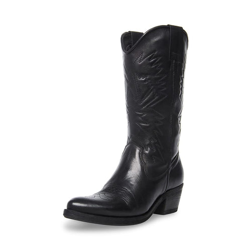 Mandotos International Hayward Chic Western Boot featuring brown leather, pointed toe, and Western-style stitching.