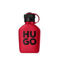 Hugo Boss HUGO Intense men's eau de parfum bottle, 75ml, with sleek design and branding visible.