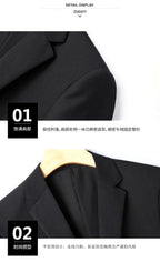Italian style slim fit 8XL business suit set by MANDOTOS INTERNATIONAL, featuring a tailored wedding groom and best man outfit.
