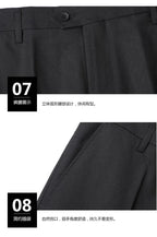 Italian style slim fit 8XL business suit set by Mandotos International, perfect for wedding groom or best man attire.