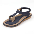 Ladies' chic beach flip flops by MANDOTOS INTERNATIONAL featuring stylish design and comfortable soles for summer wear.