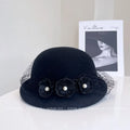 Luxury hemp yarn beret with Australian wool felt, women's versatile bow top hat featuring stylish design and soft textured fabric.