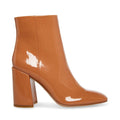 Madden Girl women's caramel WHILE bootie in size 7.5, featuring stylish design and ankle-high silhouette.