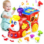 Mandotos International melodic train toddler toy with colorful educational blocks for early learning and interactive play.
