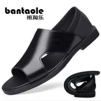 Men's non-slip soft-soled beach sandals by MANDOTOS INTERNATIONAL, ideal for summer, featuring comfortable and durable design.
