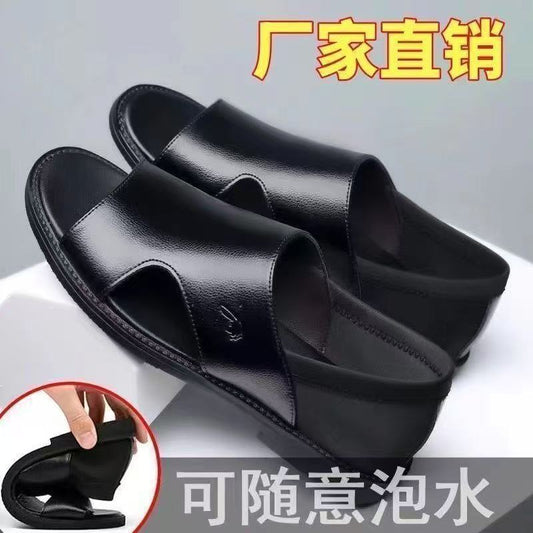 Men's non-slip, soft-soled beach sandals by MANDOTOS INTERNATIONAL, perfect for summer outdoor wear.