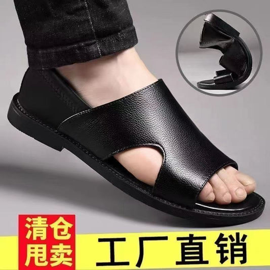 Men's non-slip soft-soled beach sandals by MANDOTOS INTERNATIONAL, ideal for summer, with comfortable open-toe design.