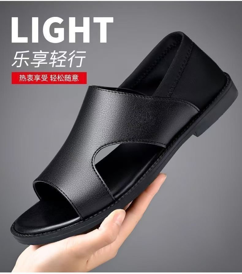 Men's non-slip soft-soled beach sandals for summer by MANDOTOS INTERNATIONAL, featuring comfortable open-toe design and durable straps.