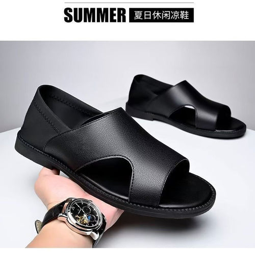 Men's non-slip soft-soled beach sandals by MANDOTOS INTERNATIONAL, perfect for summer outdoor and beach wear.