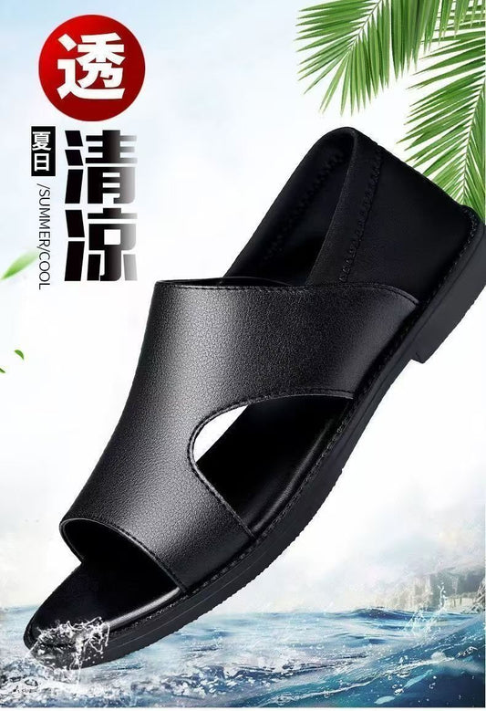 Men's non-slip soft-soled beach sandals by MANDOTOS INTERNATIONAL, perfect for summer outdoor and casual wear.