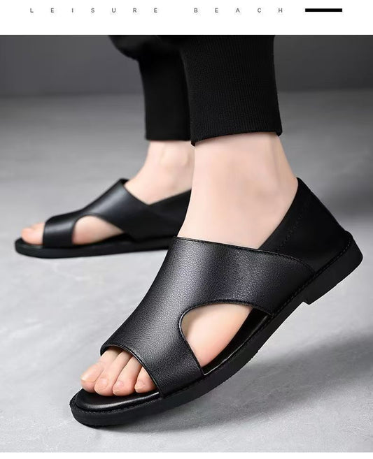 Men's non-slip, soft-soled beach sandals by MANDOTOS INTERNATIONAL, perfect for summer outdoor wear.