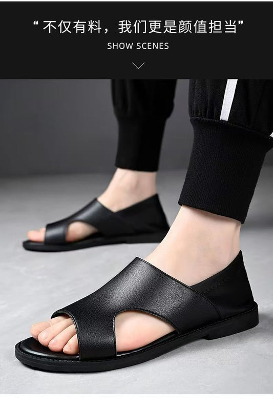 Men's non-slip soft-soled beach sandals by MANDOTOS INTERNATIONAL, perfect for summer outdoor and beach wear.