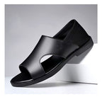 Men's non-slip soft-soled beach sandals by MANDOTOS INTERNATIONAL, perfect for summer outdoor wear and comfortable walking.