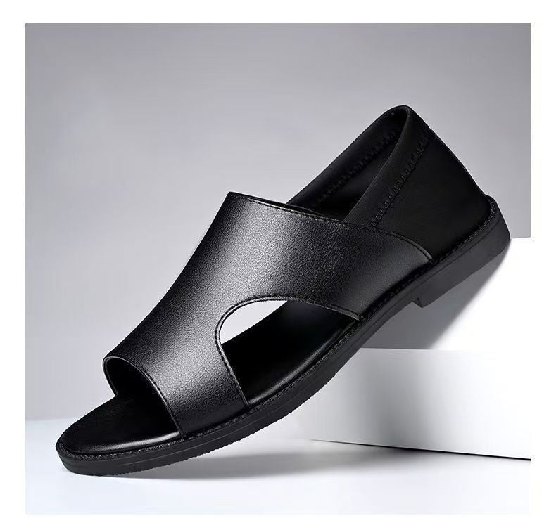 Men's non-slip soft-soled beach sandals by MANDOTOS INTERNATIONAL, perfect for summer outdoor wear and comfortable walking.