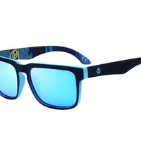 Men's polarized night vision driving sunglasses by MANDOTOS INTERNATIONAL, Viahda V5089, with dark tinted lenses for enhanced nighttime visibility