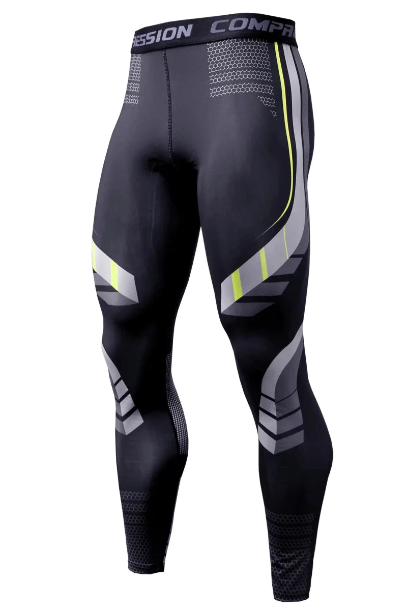 Men's slim-fit quick dry workout trousers by MANDOTOS INTERNATIONAL, shown in black with elastic waistband and athletic fit.