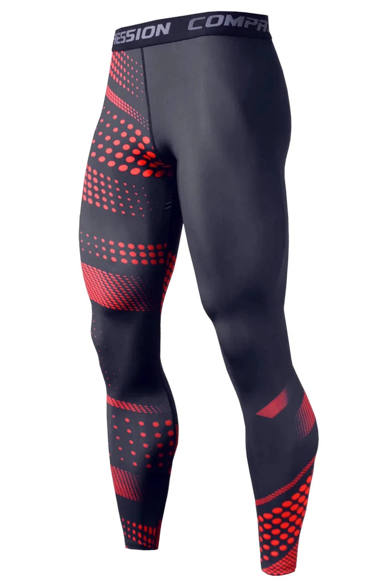 Men's slim-fit quick dry workout trousers by MANDOTOS INTERNATIONAL, showing the sleek fit and lightweight fabric.