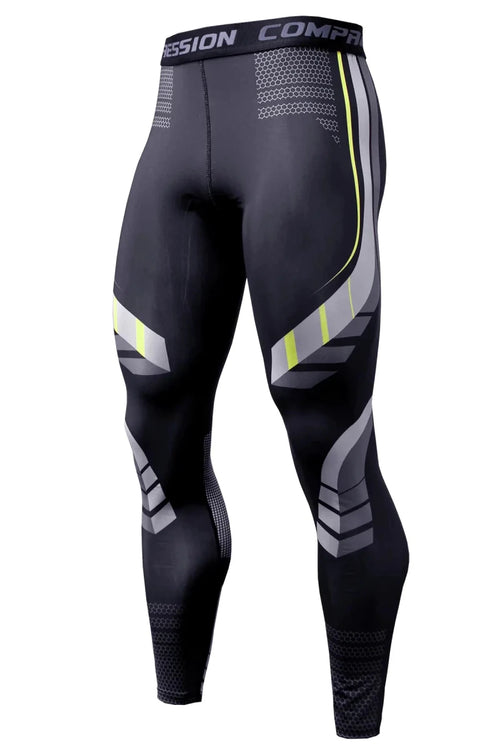 Men's slim-fit quick-dry workout trousers by MANDOTOS INTERNATIONAL, showing the sleek design and lightweight fabric suitable for exercise.