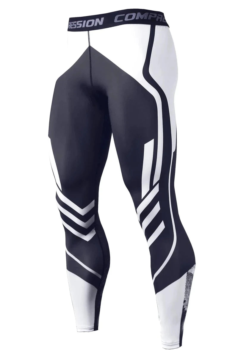 Men's slim-fit quick-dry workout trousers by MANDOTOS INTERNATIONAL, shown in a sleek, modern design with athletic fit and breathable fabric.