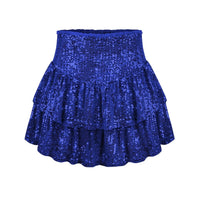 Sexy African high waist sequin mini skirt with dashiki design, perfect for summer women’s fashion, by MANDOTOS INTERNATIONAL.